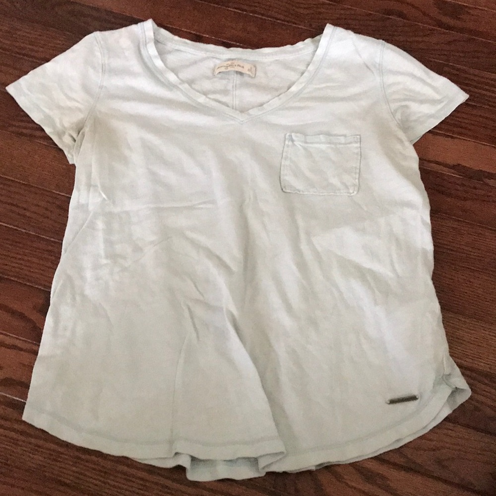 Light blue vneck T-shirt